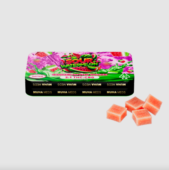 Sour Watermelon Muha Meds Gummies